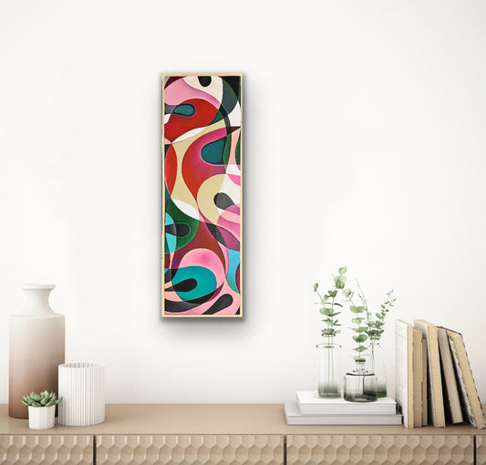 Pathway of the Charmed Snake (12"x36")